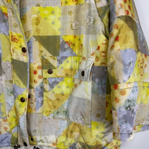 Urban Outfitters Patchwork Oversized Relaxed Boho Kimono Sleeves Jacket Sz S - Picture 10 of 10